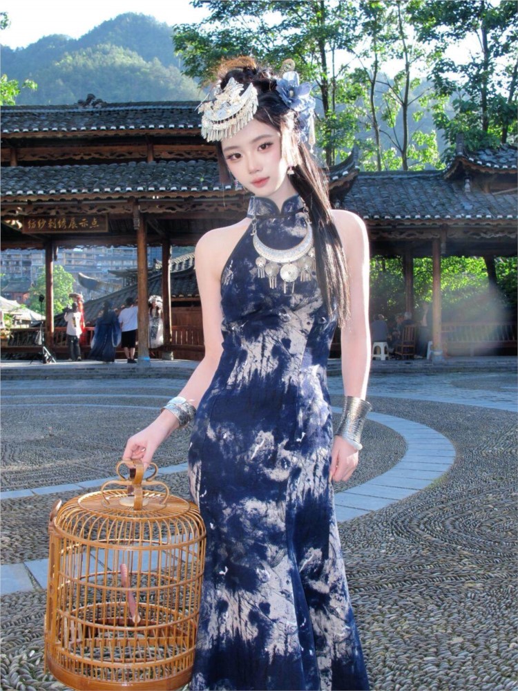 New batik dress cool women's w - огляд і ціна Fashion Show Ethnic Wear