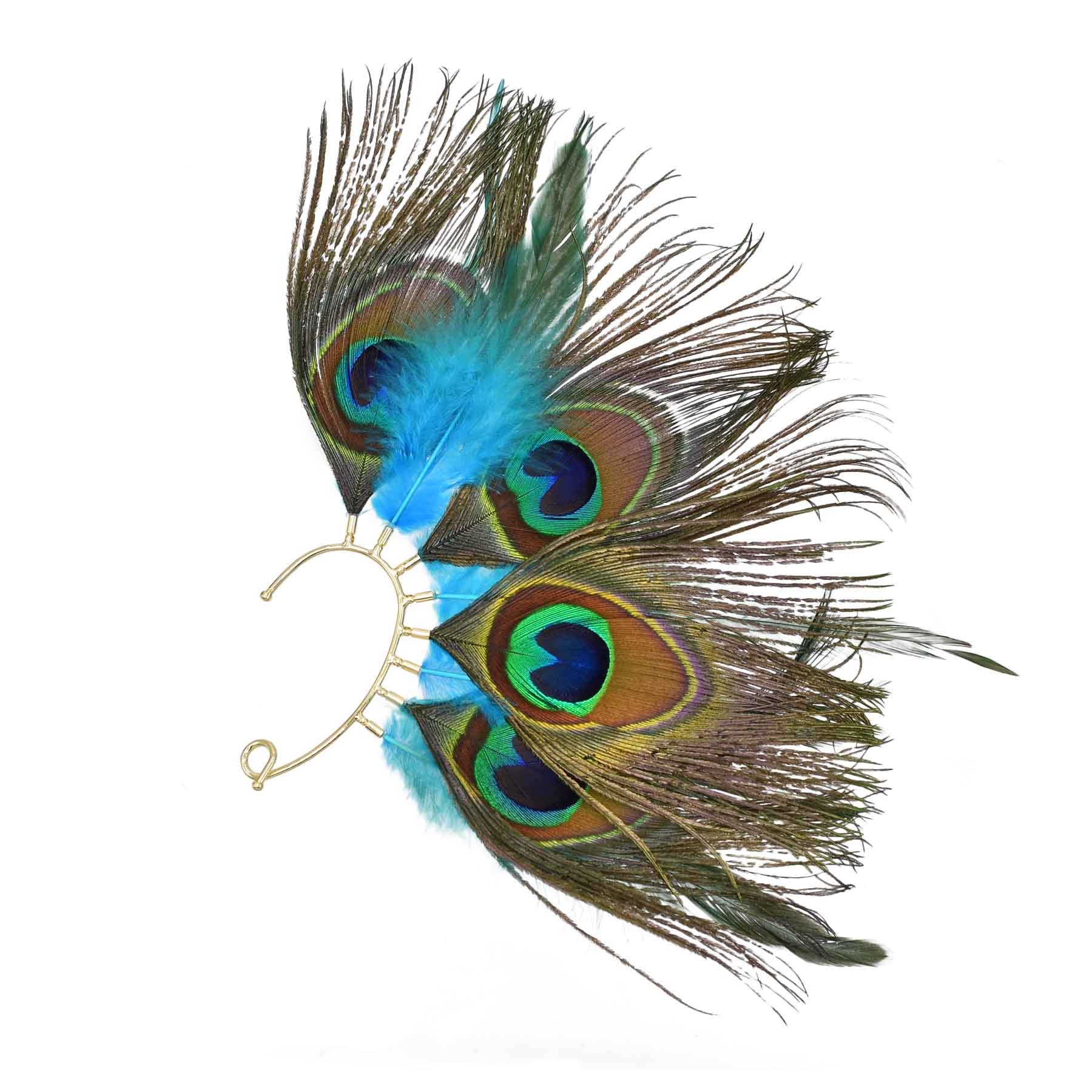Peacock Feathers Women Ear Cuf - огляд і ціна Ethnic Fashion For Women