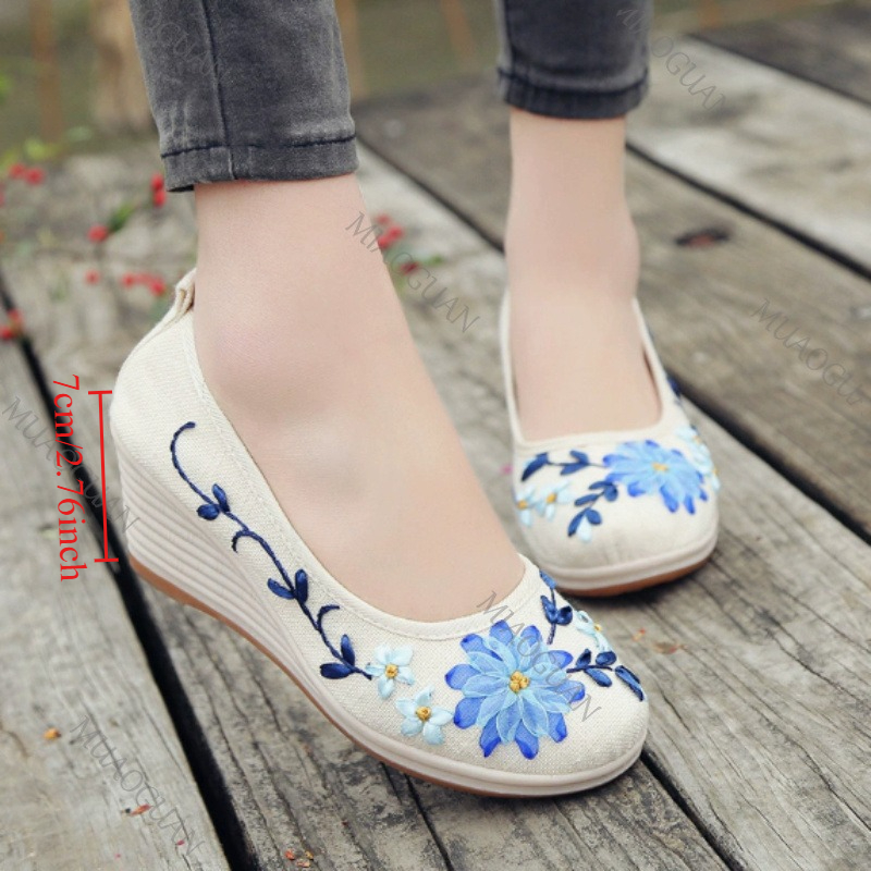 Embroidered Women Comfort Wedg - огляд і ціна Ethnic Fashion For Women