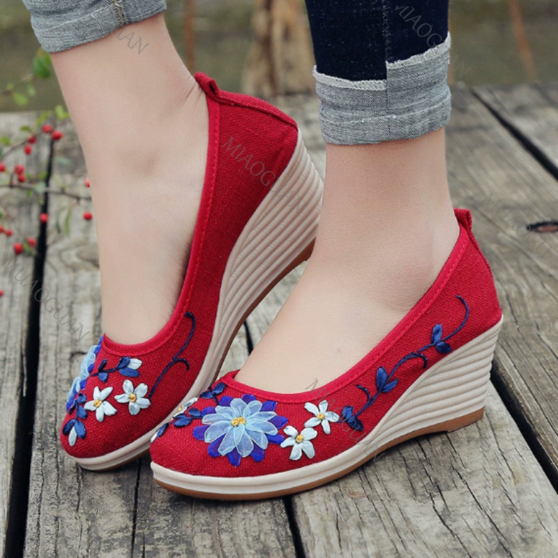 Embroidered Women Comfort Wedg - огляд і ціна Ethnic Fashion For Women
