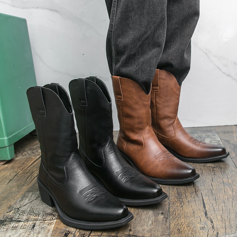 Men Boots Classic Embroidery W - огляд і ціна Ethnic Fashion In