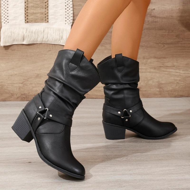 Womens Mid-Calf Boots Retro St - огляд і ціна Ethnic Fashion For Women