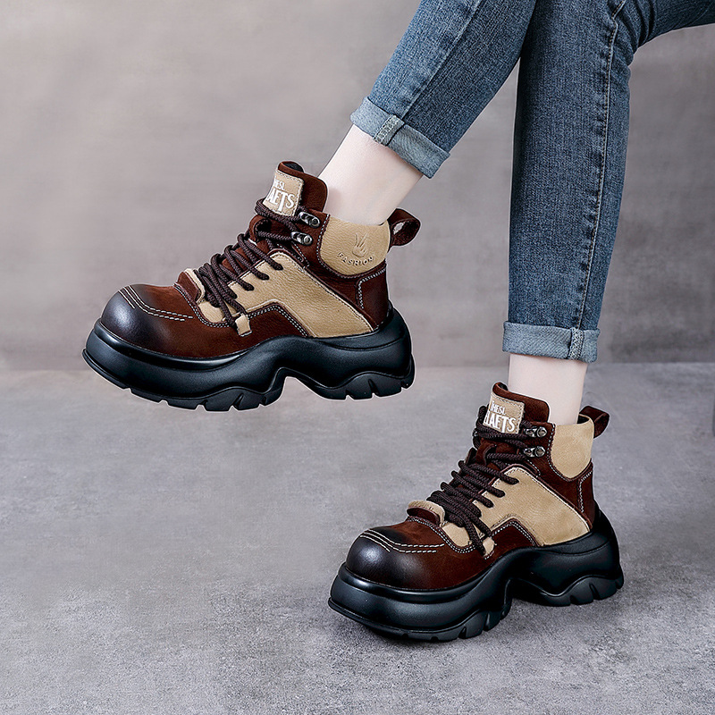 6cm Genuine Leather Wedge Fash - огляд і ціна Ethnic Fashion For Women