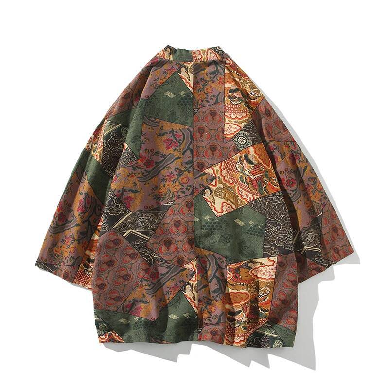 Ethnic Style Print Yukata Men  - огляд і ціна Ethnic Fashion For Women