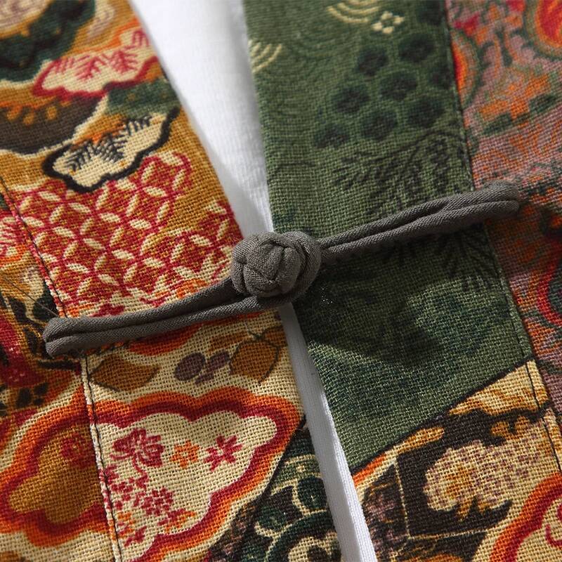 Ethnic Style Print Yukata Men  - огляд і ціна Ethnic Fashion For Women
