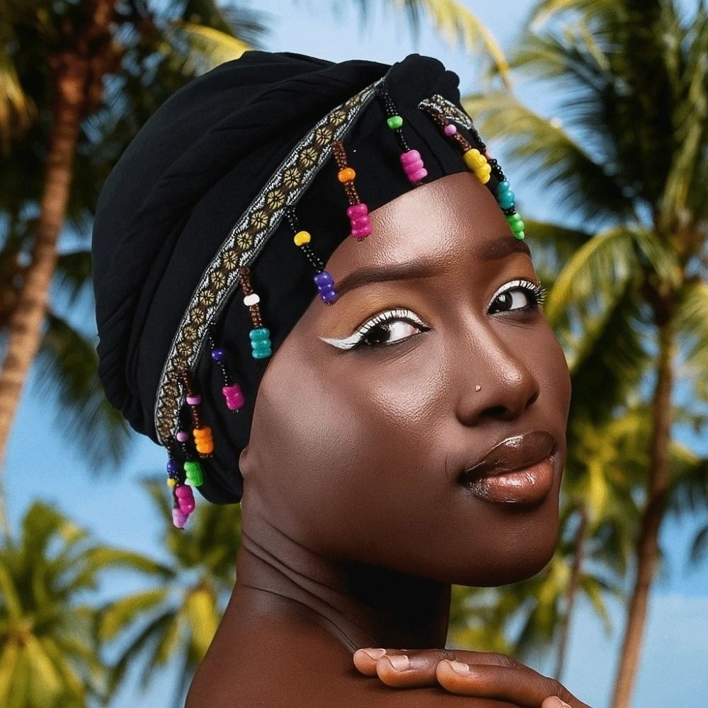 Elastic Colorful Beaded Headsc - огляд і ціна Ethnic Fashion India